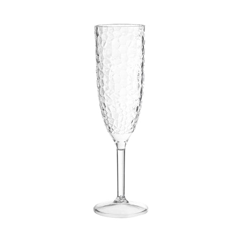 8 oz. Crystal Plastic Disposable Champagne Flutes