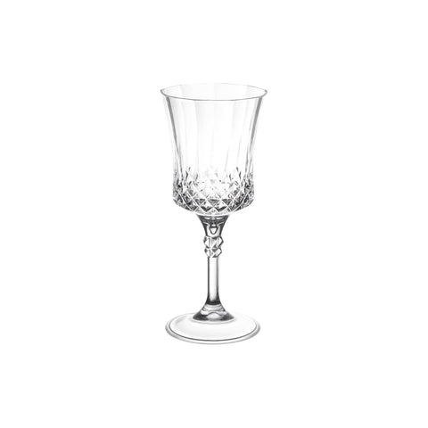 11 oz. Clear Crystal Cut Disposable Plastic Wine Goblets