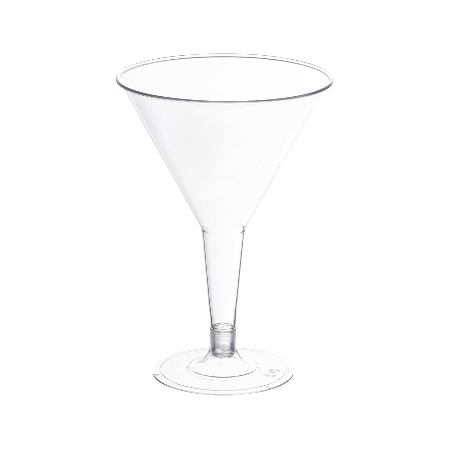 6 oz. Clear Disposable Plastic Martini Glasses