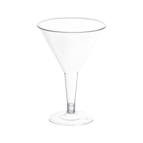 6 oz. Clear Disposable Plastic Martini Glasses