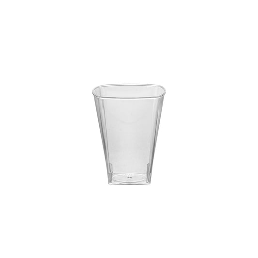 2 oz. Clear Square Disposable Plastic Shot Glasses