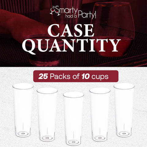 10 oz. Clear Round High Ball Plastic Disposable Cups