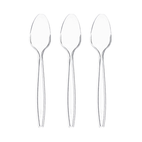 Clear Disposable Plastic Spoons
