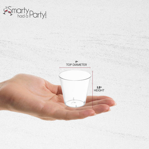 1 oz. Clear Disposable Plastic Shot Glasses