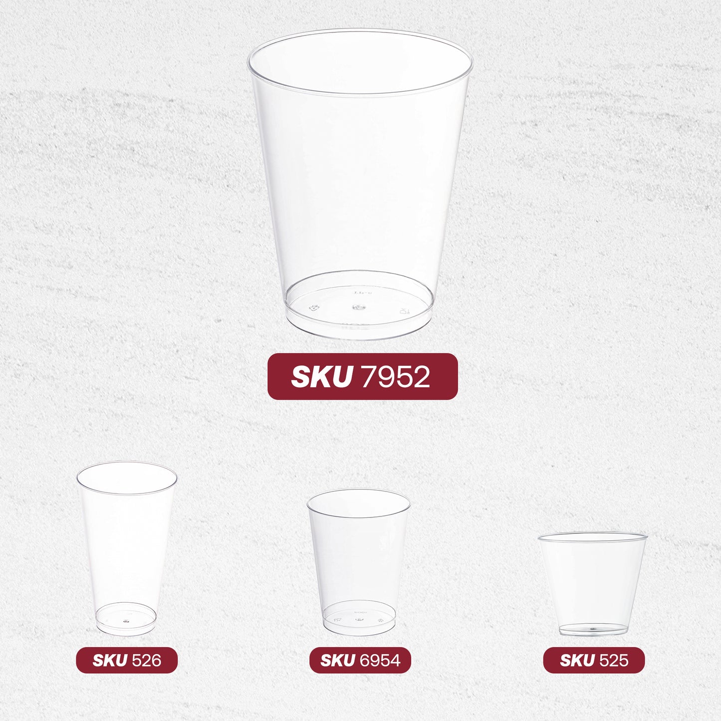 8 oz. Clear Round Disposable Cups