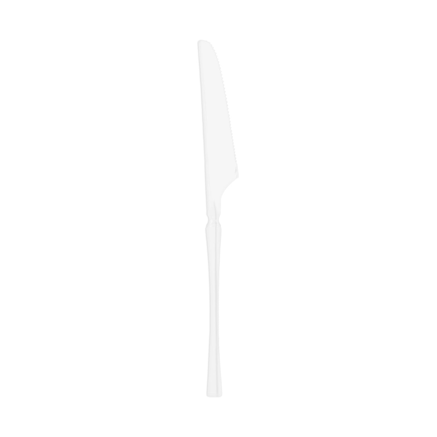 Solid White Moderno Disposable Plastic Dinner Knives