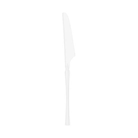 Solid White Moderno Disposable Plastic Dinner Knives