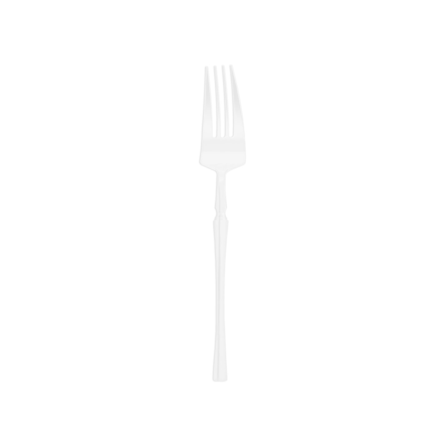 Solid White Moderno Disposable Plastic Dessert Forks