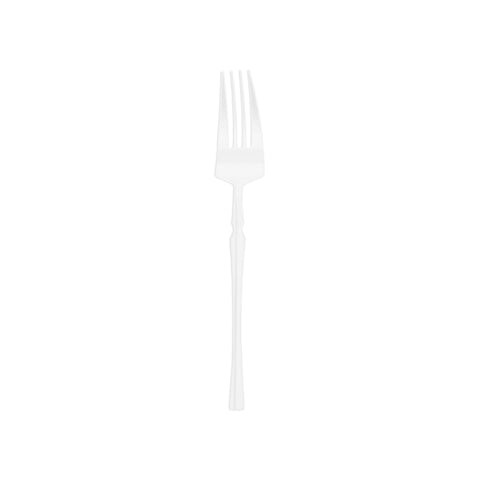 Solid White Moderno Disposable Plastic Dessert Forks