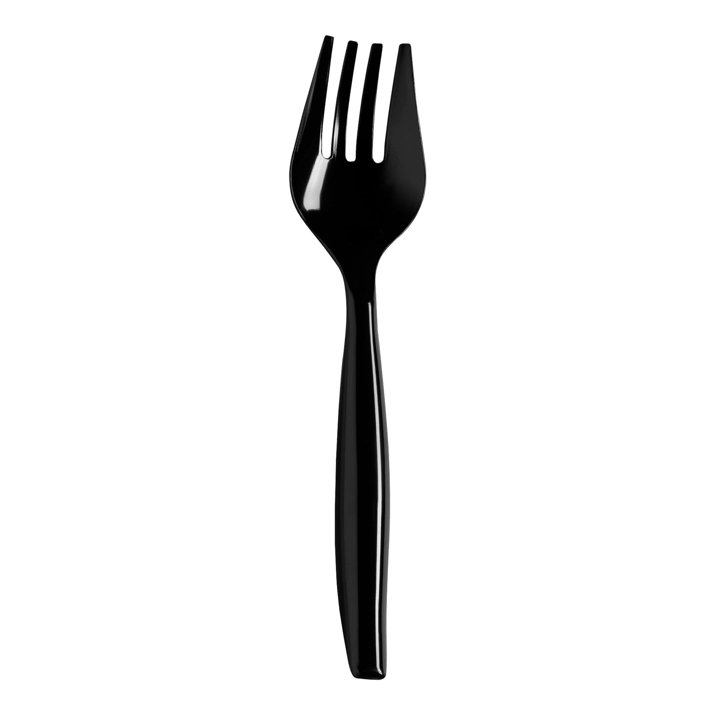 Black Disposable Plastic Serving Forks Main | The Kaya Collection