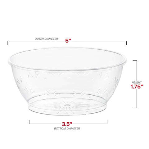 Plastic Bowls - Clear Floral Soup Bowls  Kaya Collection – The Kaya  Collection