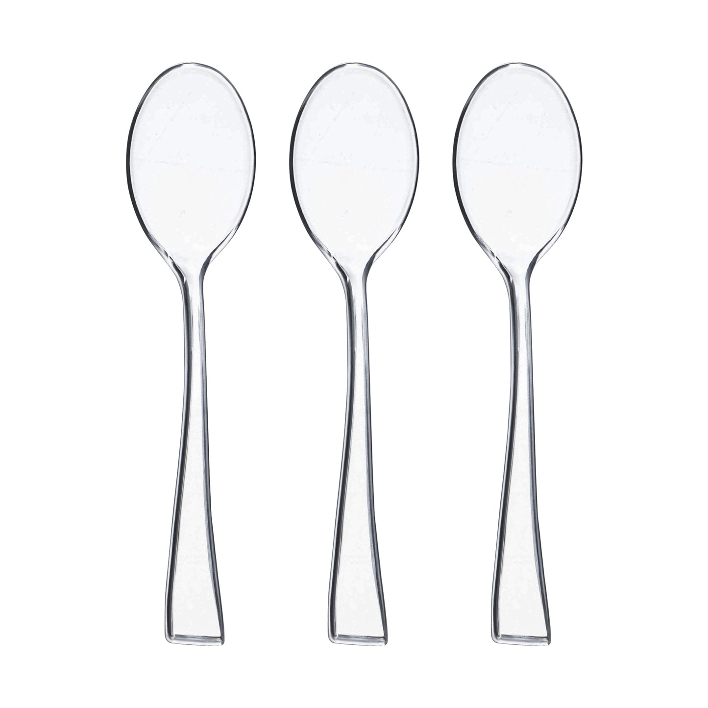 Clear Mini Plastic Disposable Tasting Spoons Secondary | The Kaya Collection