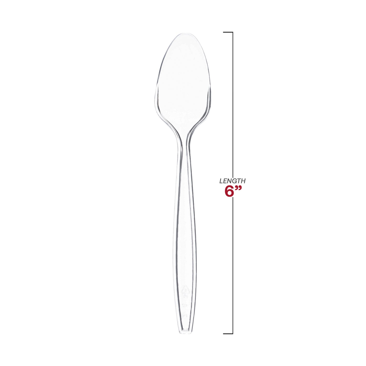 Clear Plastic Disposable Spoons Dimension | The Kaya Collection