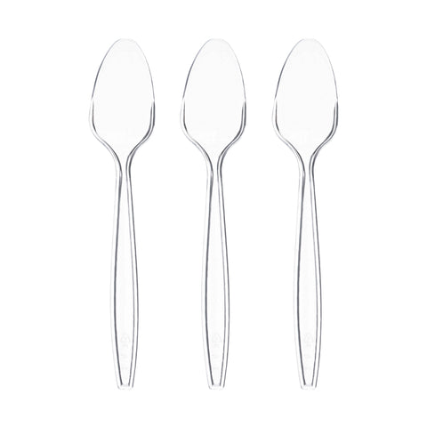 Clear Plastic Disposable Spoons Secondary | The Kaya Collection