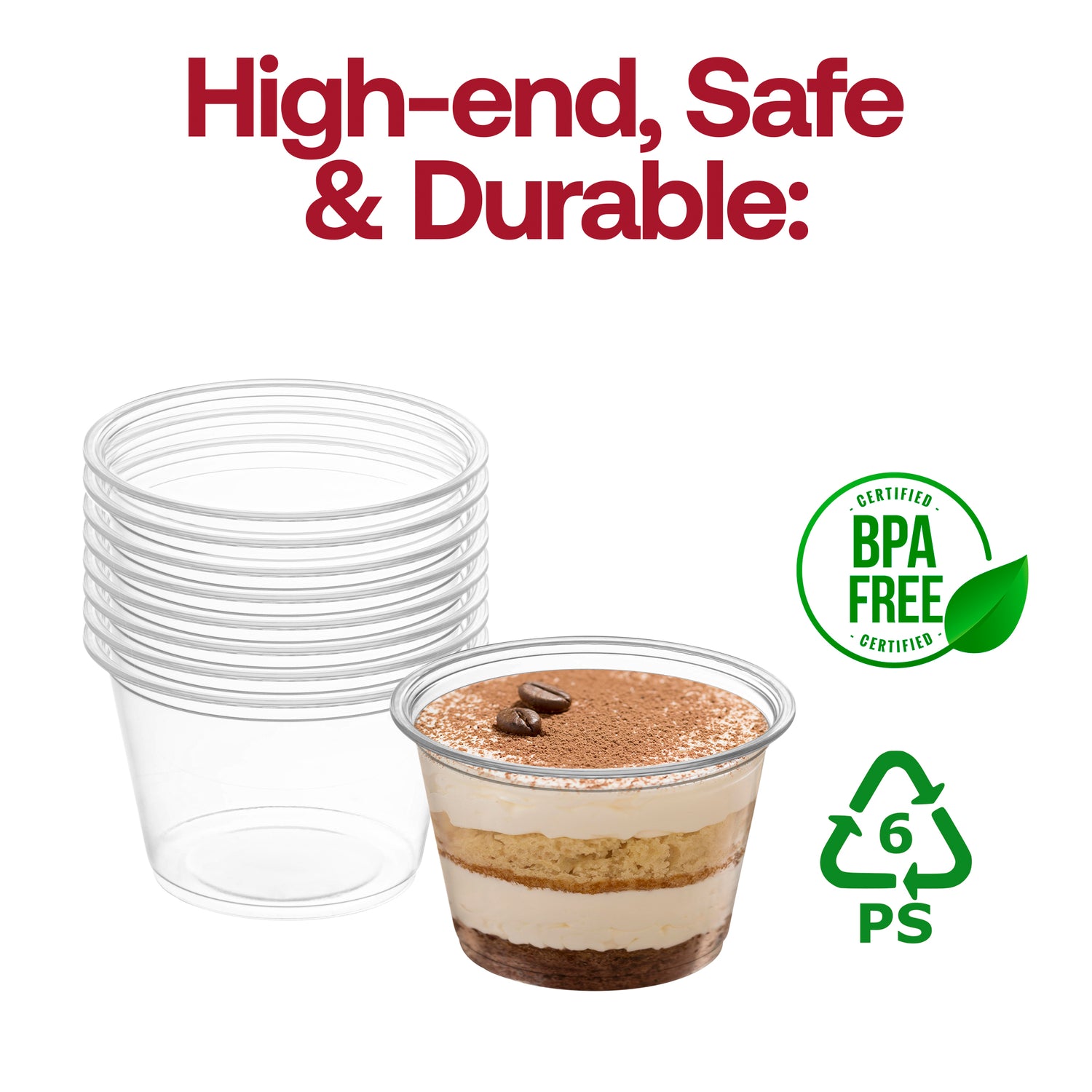 Clear Plastic Portion / Souffle cup 4oz BPA | The Kaya Collection