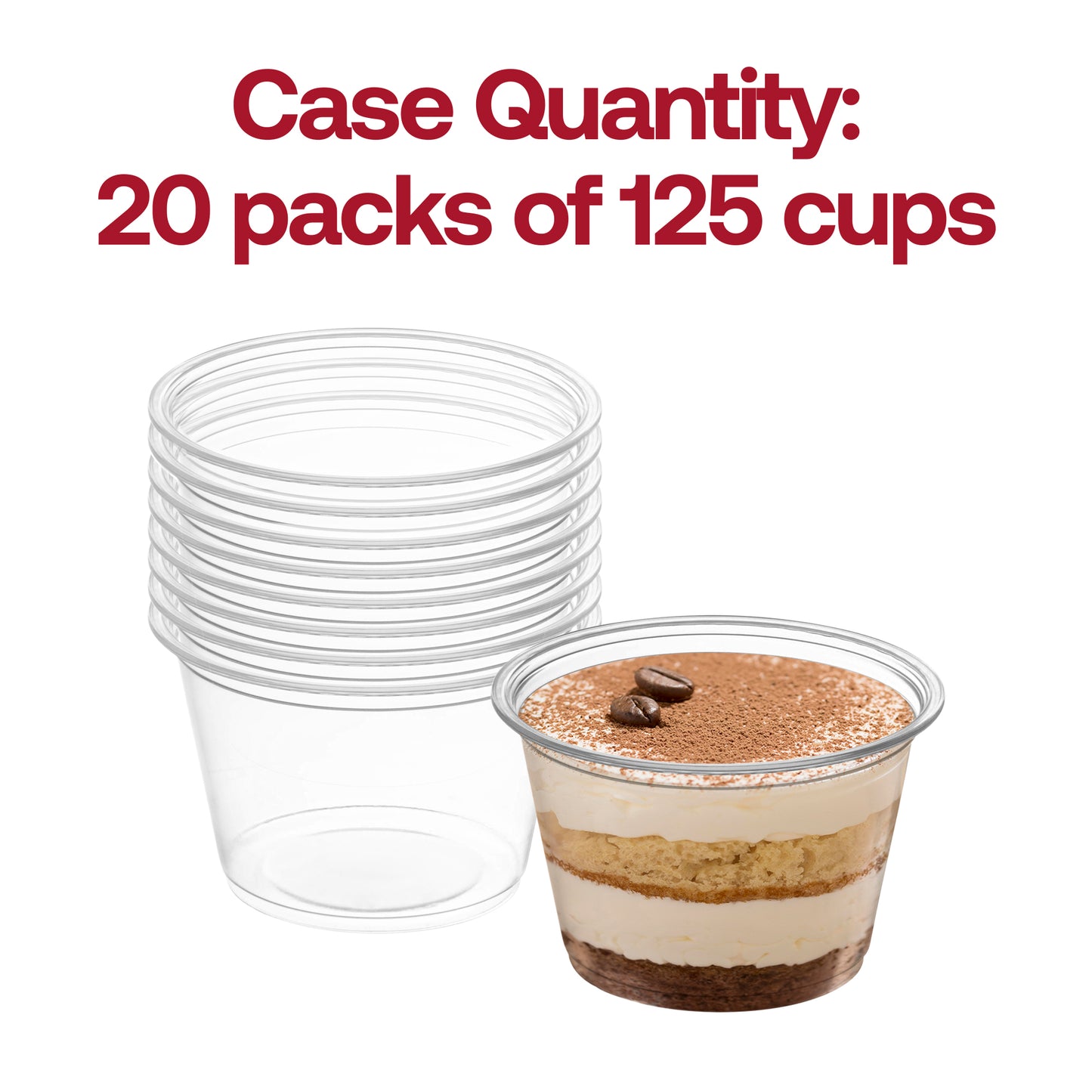 Clear Plastic Portion / Souffle cup 4oz Quantity | The Kaya Collection