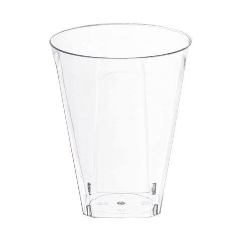 7 oz. Clear Square Bottom Disposable Plastic Cups Main | The Kaya Collection