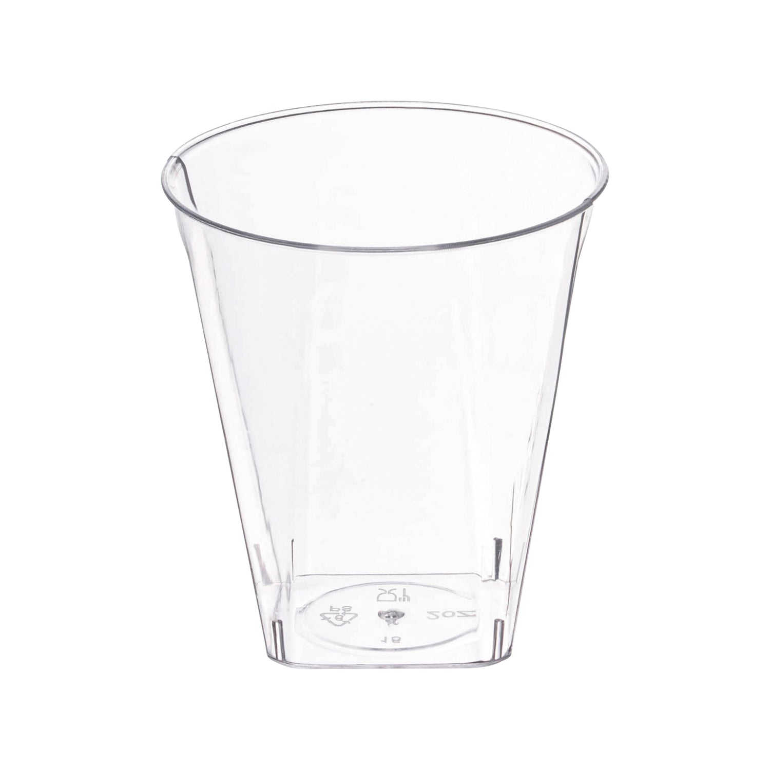 2 oz. Clear Square Bottom Disposable Plastic Shot Cups Main | The Kaya Collection