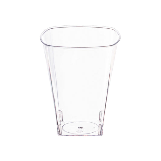 8 oz. Clear Square Disposable Plastic Cups Main | The Kaya Collection