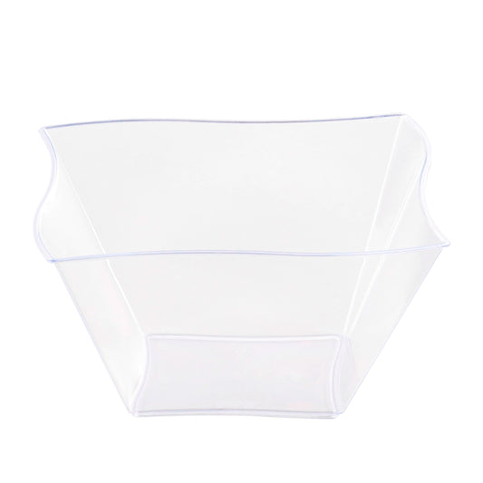 Clear Wave Plastic Soup Bowls (14 oz.) | The Kaya Collection