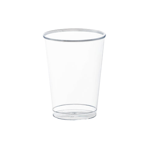 7 oz. Crystal Clear Round Plastic Disposable Party Cups Main | The Kaya Collection