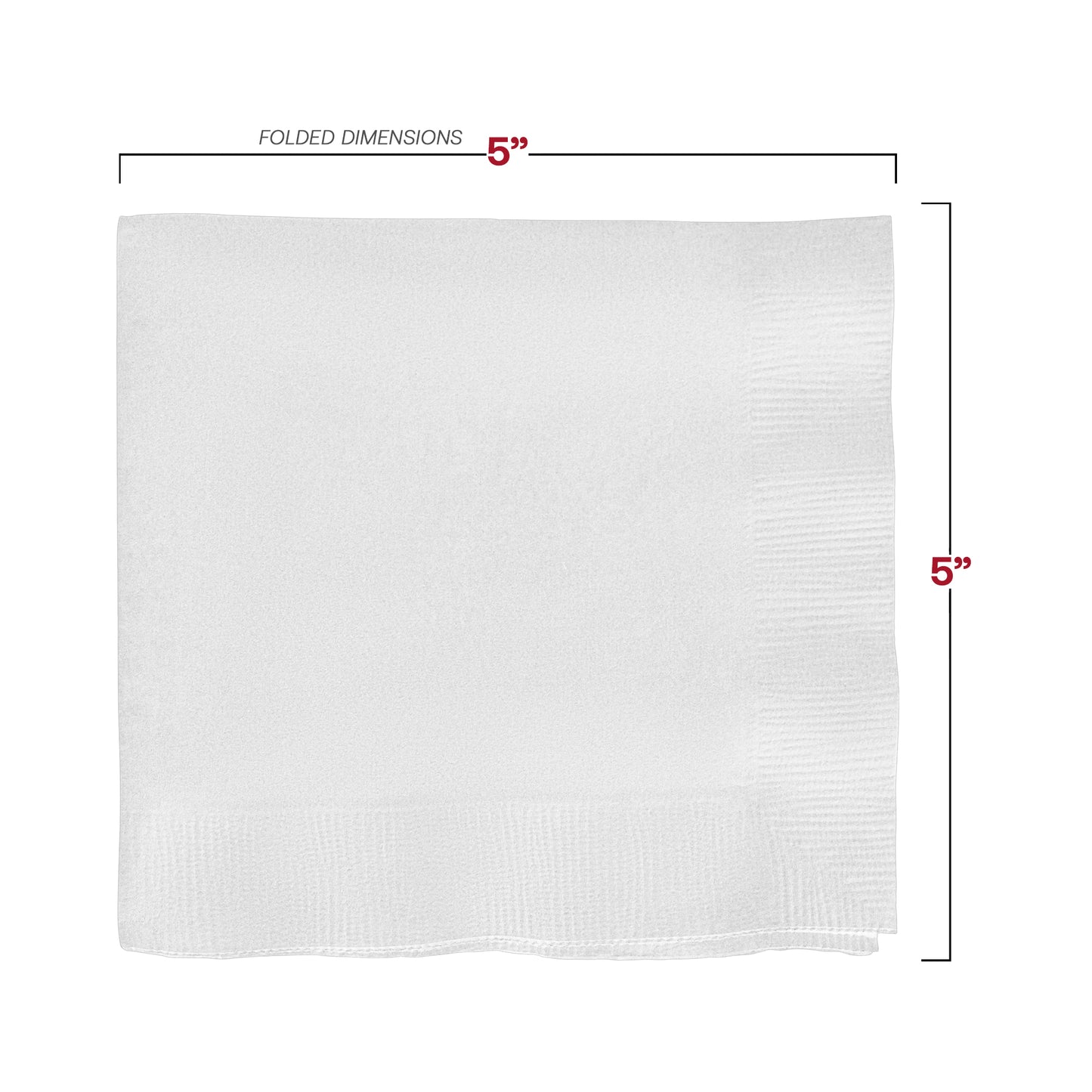 White Paper Beverage/Cocktail Napkins