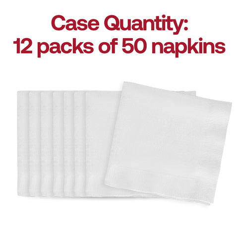 White Paper Beverage/Cocktail Napkins