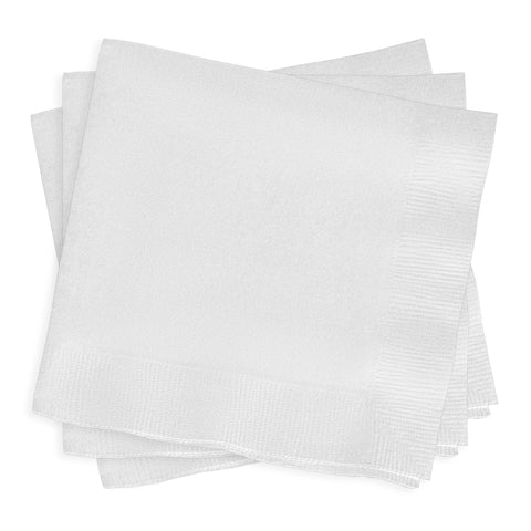 White Paper Beverage/Cocktail Napkins