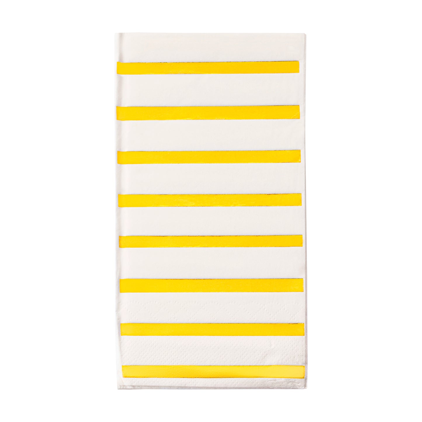 White with Gold Stripes Paper Dinner Napkins Main | The Kaya Collection