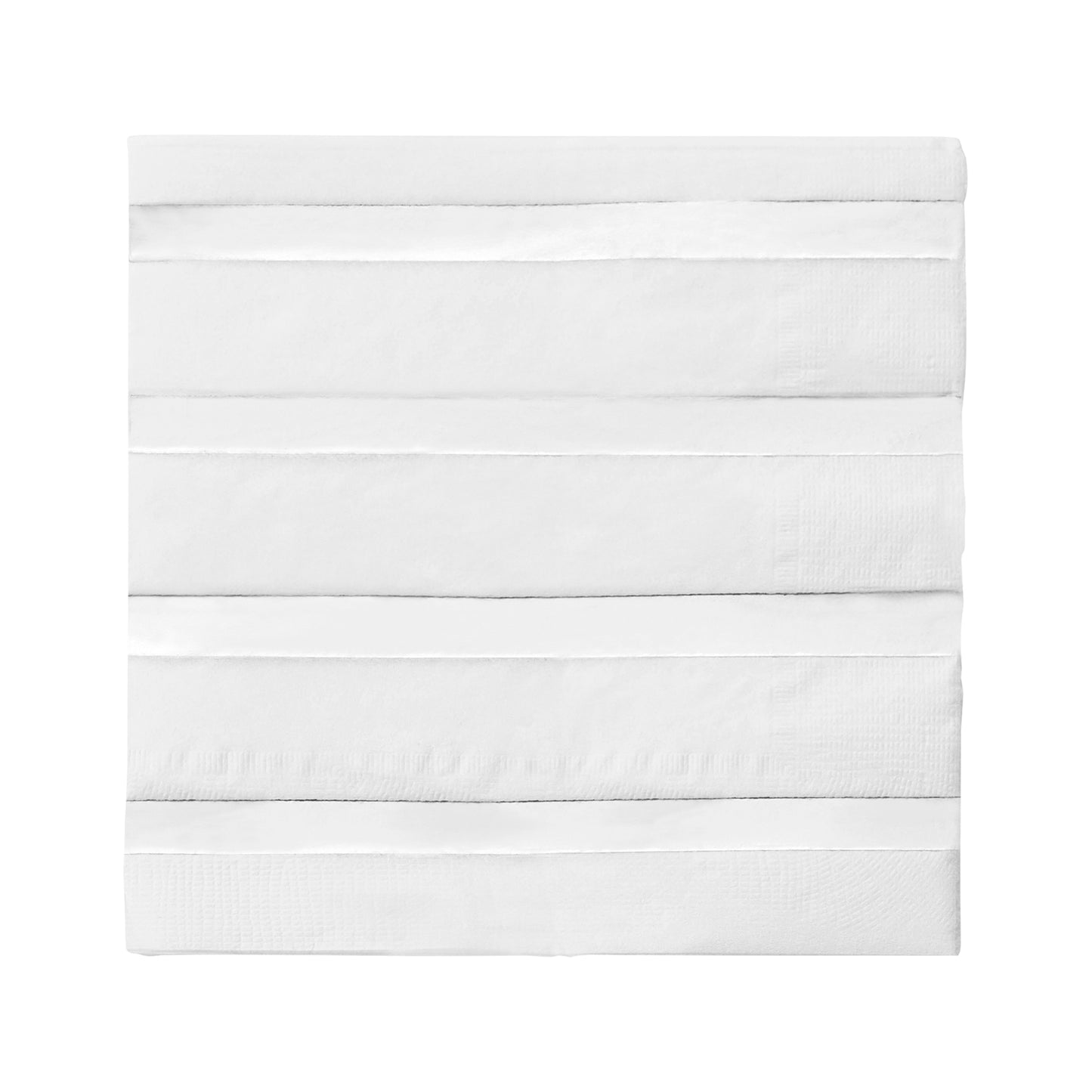 White with Silver Stripes Paper Beverage/Cocktail Napkins Main | The Kaya Collection