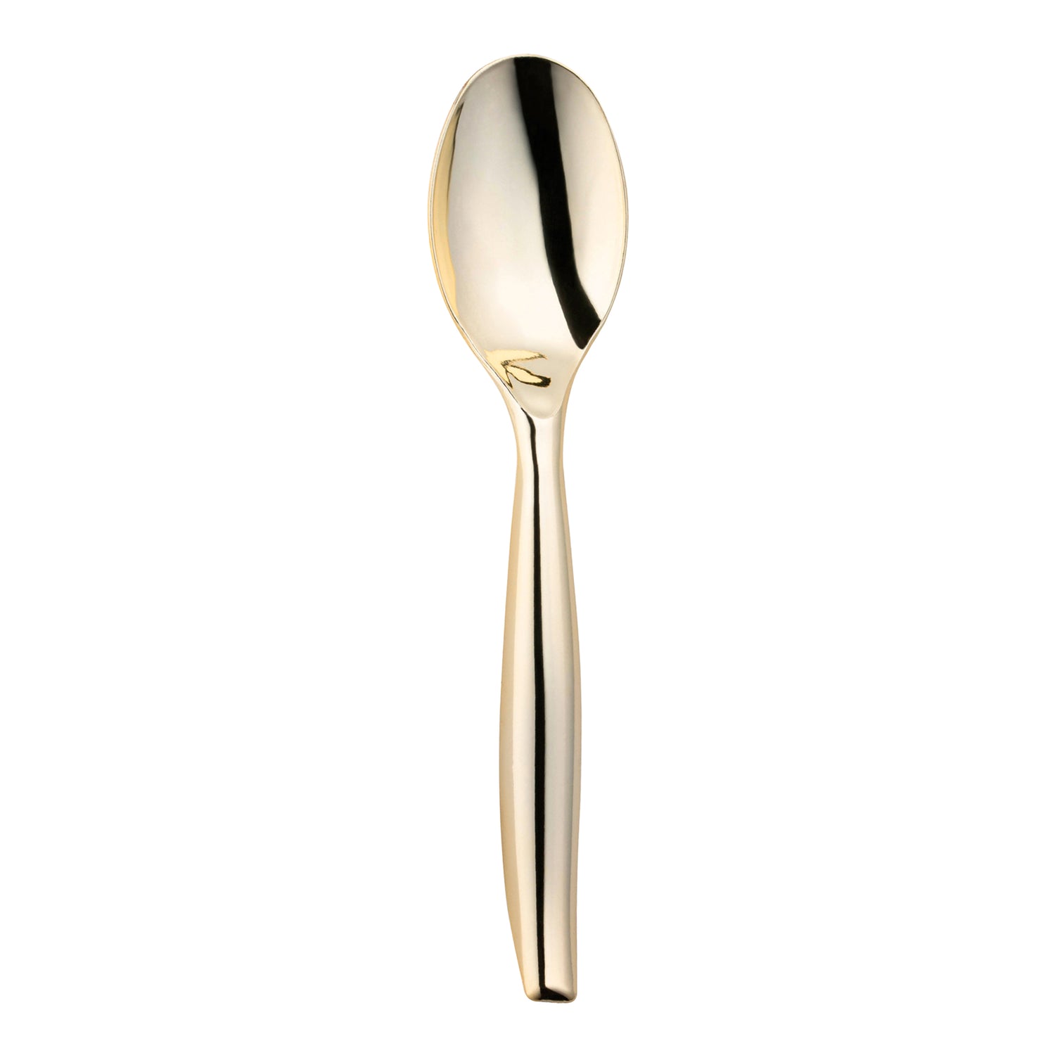 Gold Disposable Plastic Serving Spoons Main | The Kaya Collection