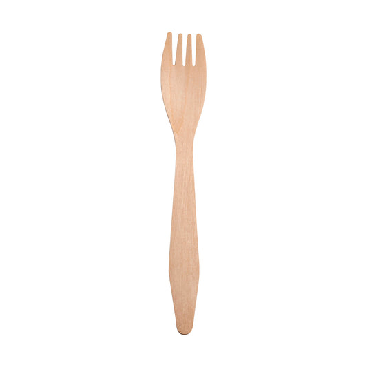 Natural Birch Eco-Friendly Disposable Dinner Forks Main | The Kaya Collection