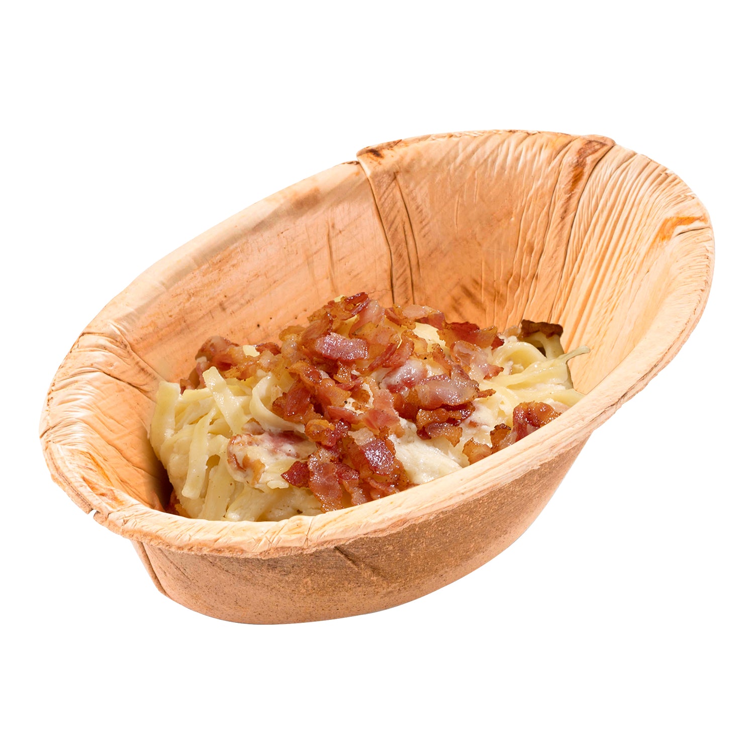 Oval Palm Leaf Eco Friendly Disposable Bowls (4.5 oz.) Secondary | The Kaya Collection