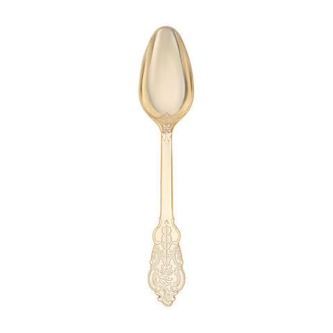 Shiny Baroque Gold Plastic Spoons Main | The Kaya Collection