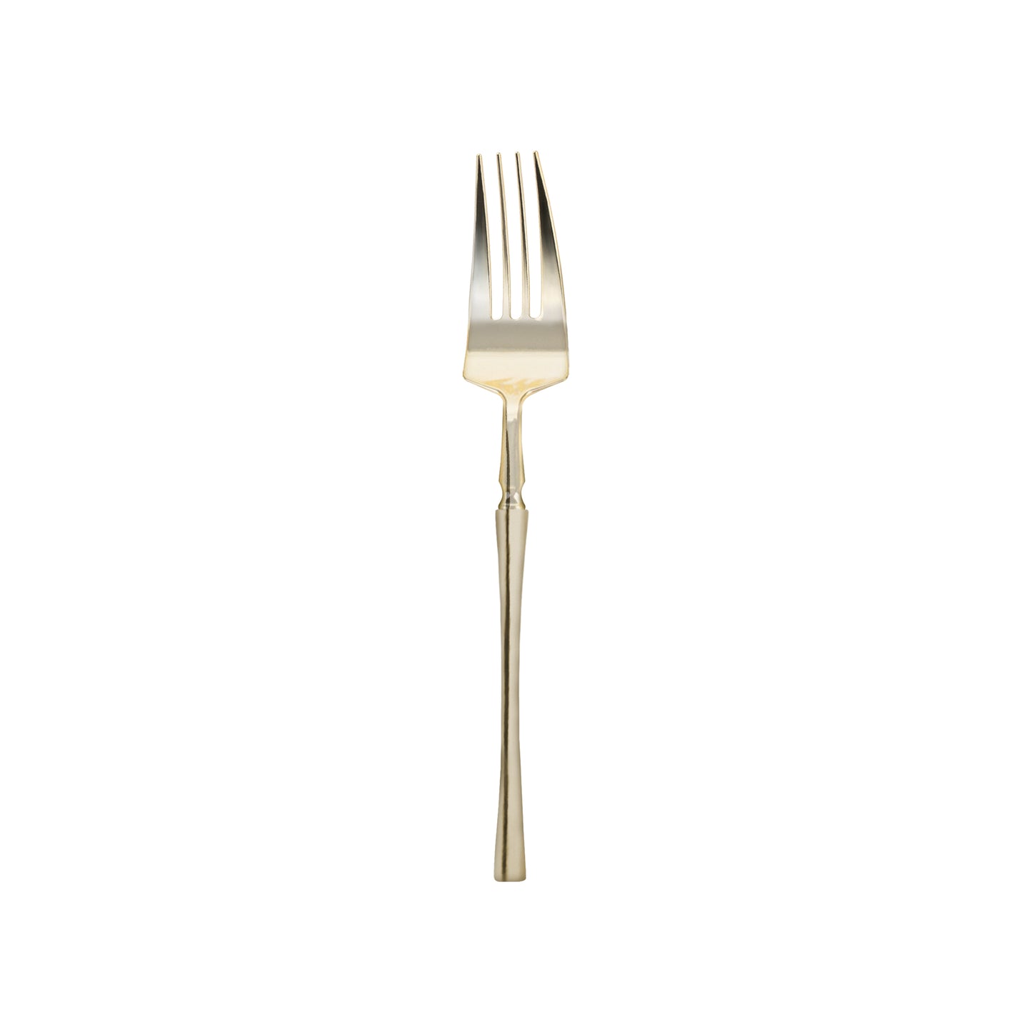 Shiny Metallic Gold Moderno Disposable Plastic Dessert Forks