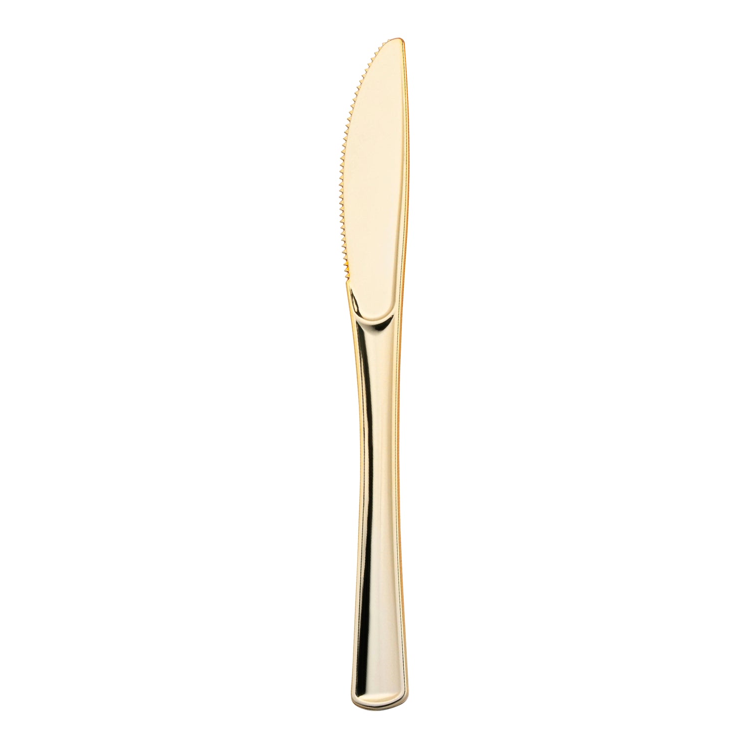 Shiny Metallic Gold Disposable Plastic Knives Main | The Kaya Collection