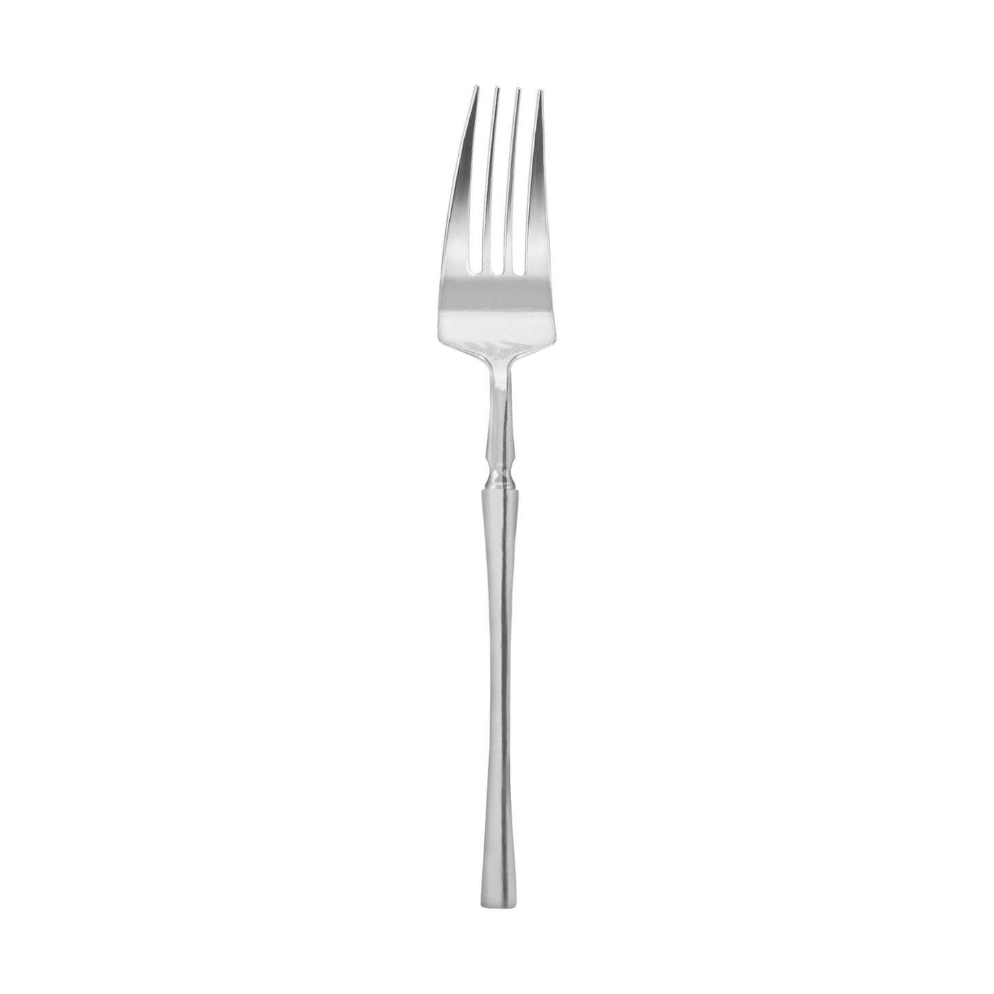 Shiny Metallic Silver Moderno Disposable Plastic Dessert Forks