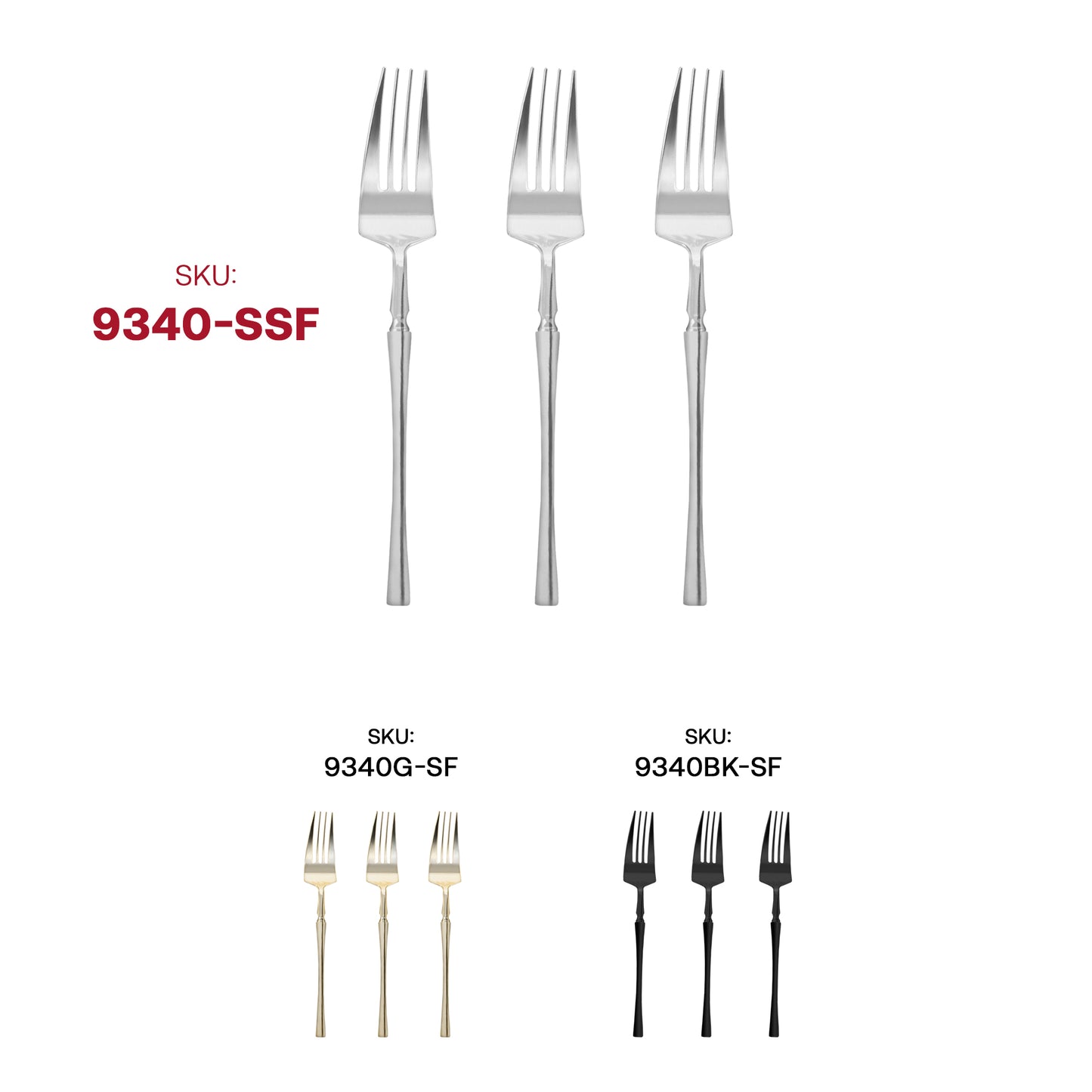 Shiny Metallic Silver Moderno Disposable Plastic Dessert Forks