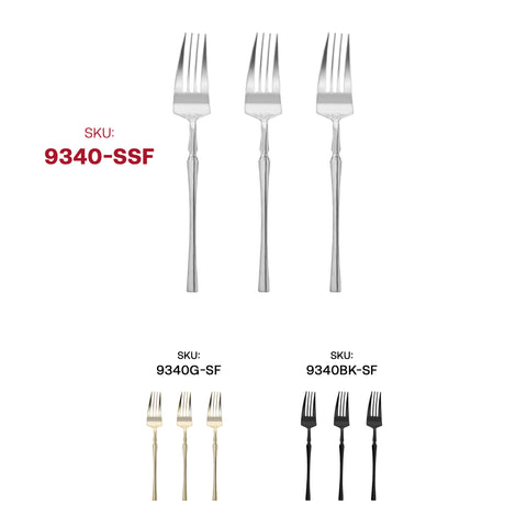 Shiny Metallic Silver Moderno Disposable Plastic Dessert Forks