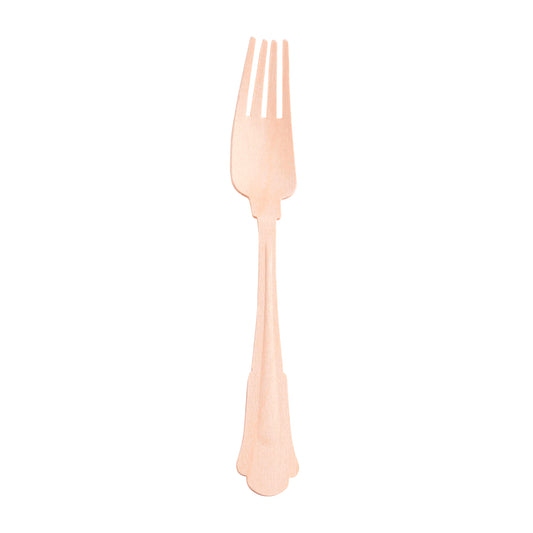 Silhouette Birch Wood Eco Friendly Disposable Dinner Forks Main | The Kaya Collection