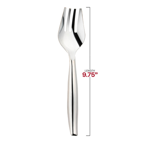 Silver Disposable Plastic Serving Forks Dimension | The Kaya Collection