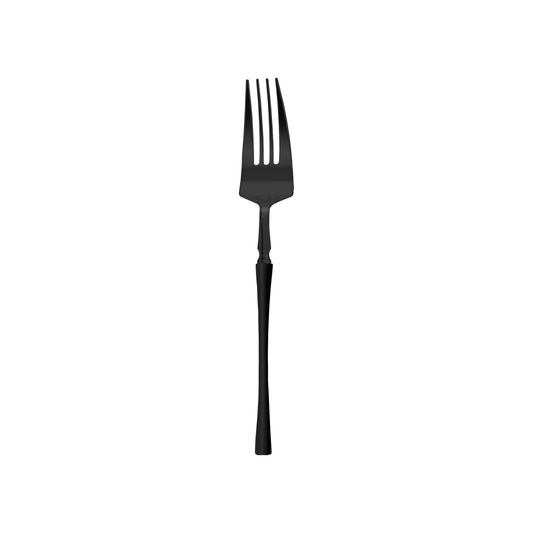 Solid Black Moderno Plastic Dessert Forks